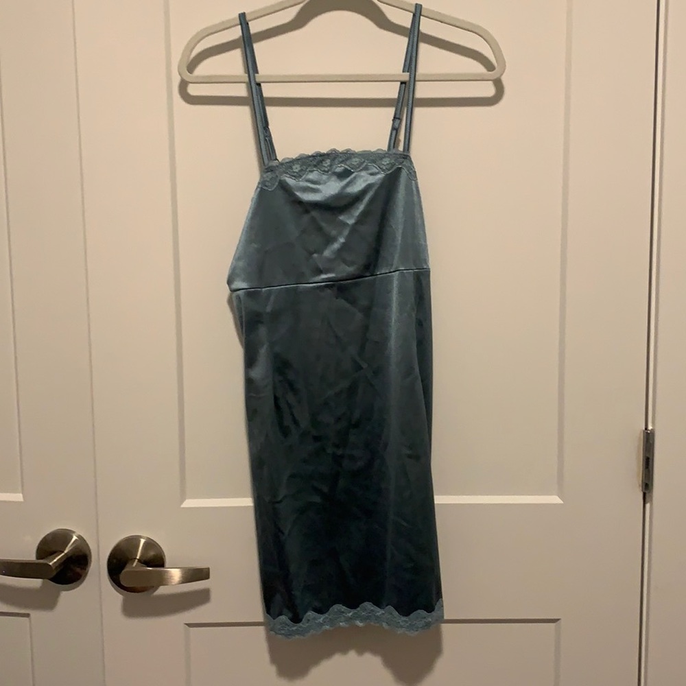 Cotton On Small Lara Lace Strappy Mini Dress - Northern Sky